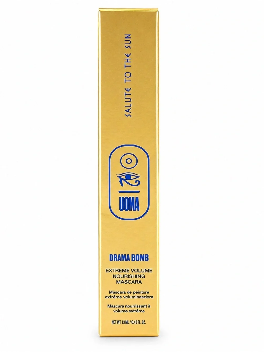 UOMA Beauty Drama Bomb Extreme Volume Nourishing Mascara in KEM Black - BNIB